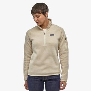 Patagonia Cream Quarter-Zip better sweater NWOT Fleece Pullover size XL